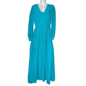 Bebe Vibrant Blue Long Sleeve Dress